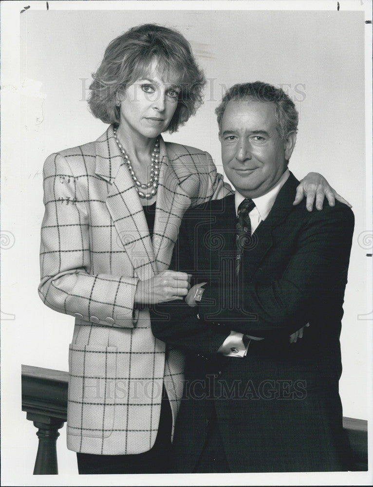 1991 Press Photo Jill Eikenberry and Michael Tucker star in tv show &quot;L.A. Law&quot; - Historic Images