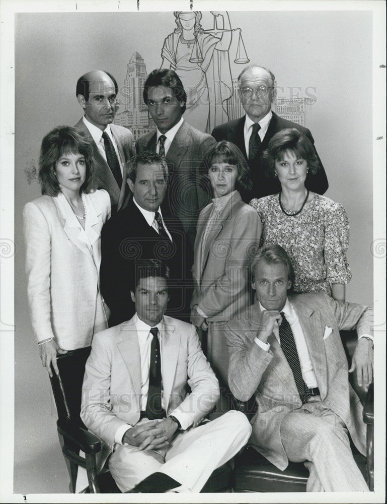 1986 Press Photo Cast of &quot;LA Law&quot; - Historic Images