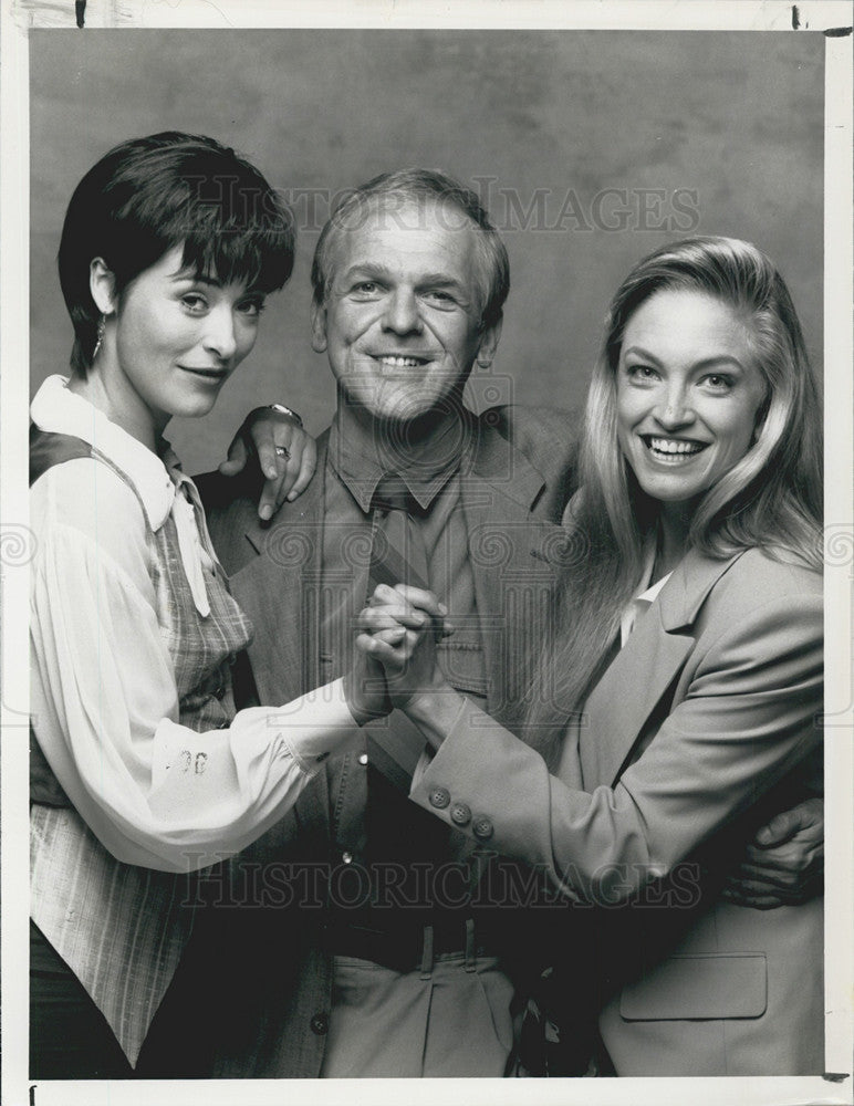 1991 Press Photo Amanda Donahoe, John Spencer, Cecil Hoffmann &quot;L.A. Law&quot; - Historic Images