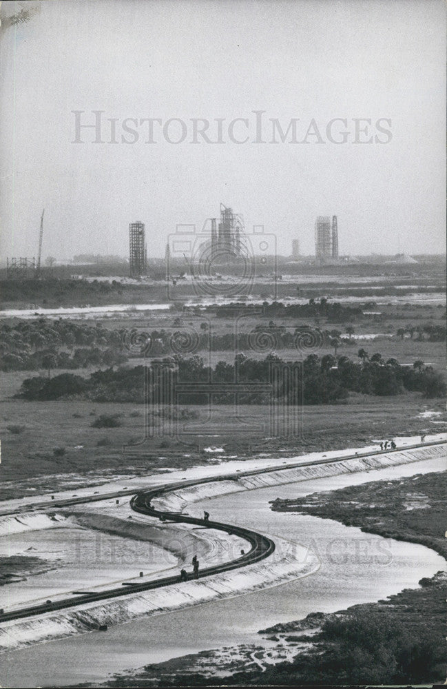 1965 Press Photo Construction at Cape Kennedy  for NASA - Historic Images