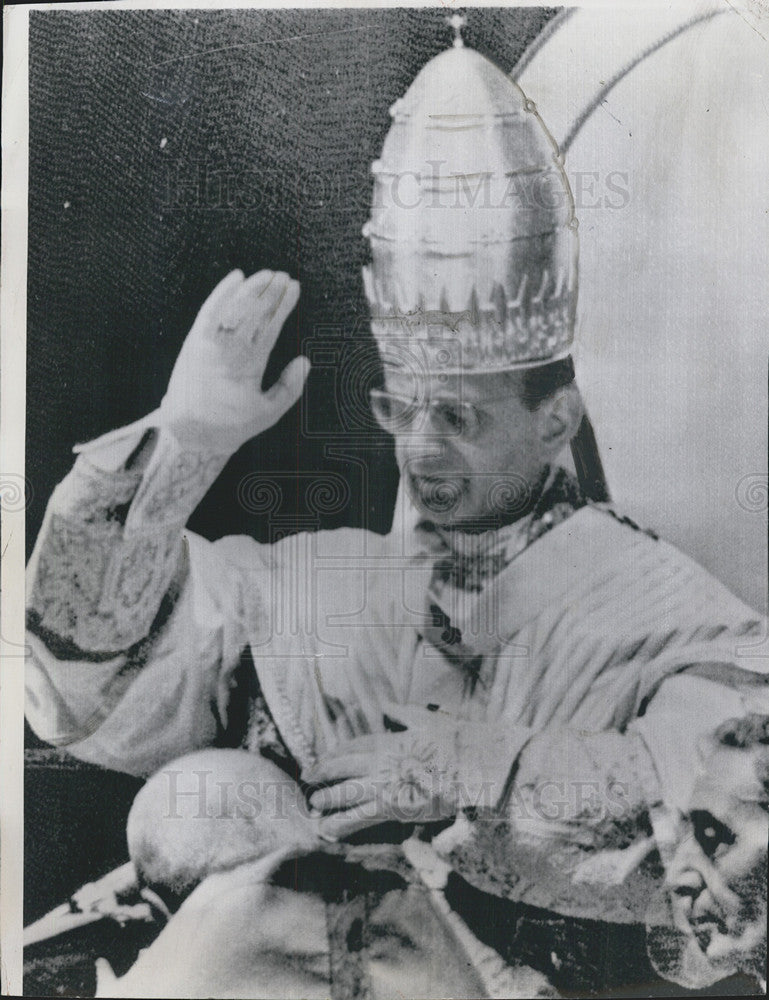 1963 Press Photo Pope Paul II coronation - Historic Images