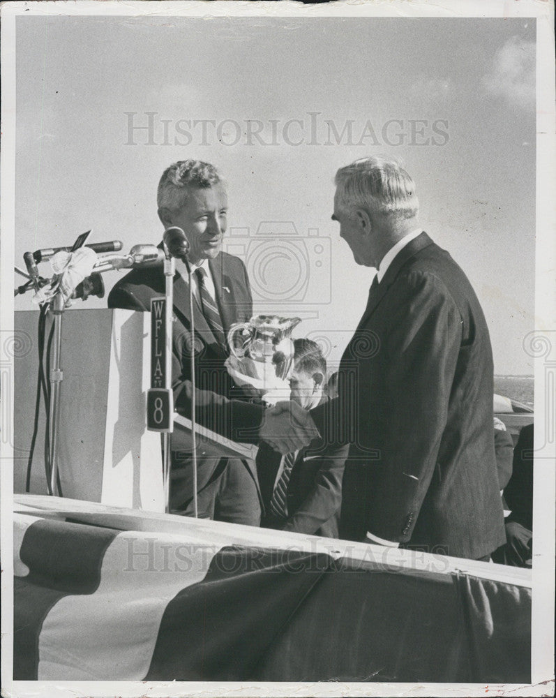 1960 Press Photo Gov LeRoy Collins &amp; W Howard Frankland - Historic Images