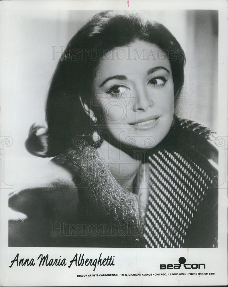 1978 Press Photo Anna Maria Alberghetti Television Actress - Historic Images