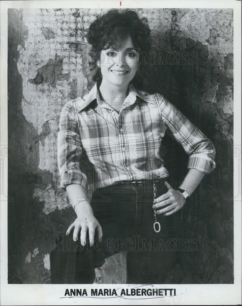 1981 Press Photo Anna Maria Alberghetti Television Actress - Historic Images