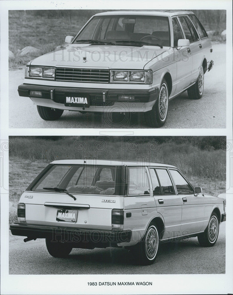 Press Photo 1983 Datsun Maxima Wagon - Historic Images