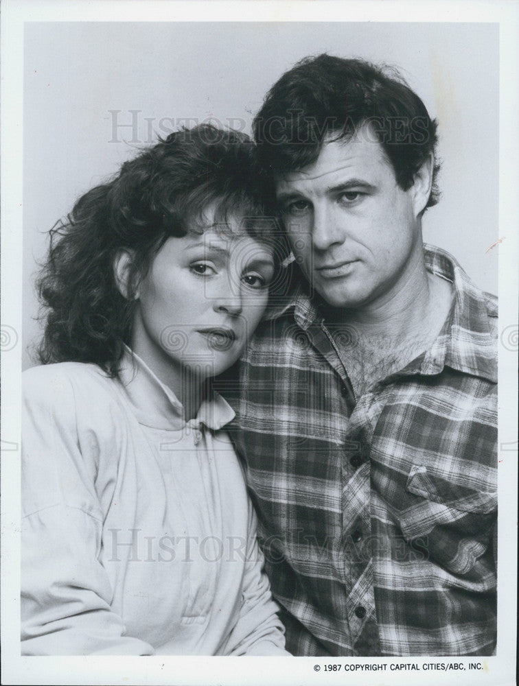 1987 Press Photo When The Time Comes Film Actors Bonnie Bedelia Brad Davis - Historic Images