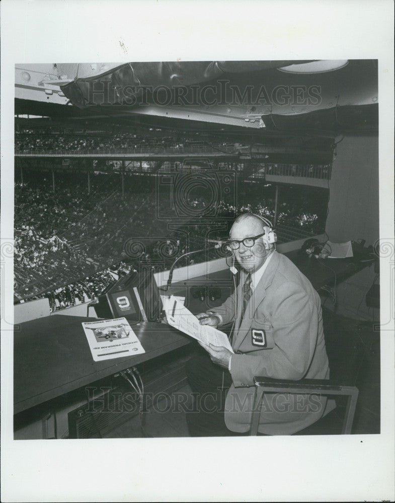 1981 Press Photo Jack Brickhouse French Riviera Sports Broadcaster - Historic Images