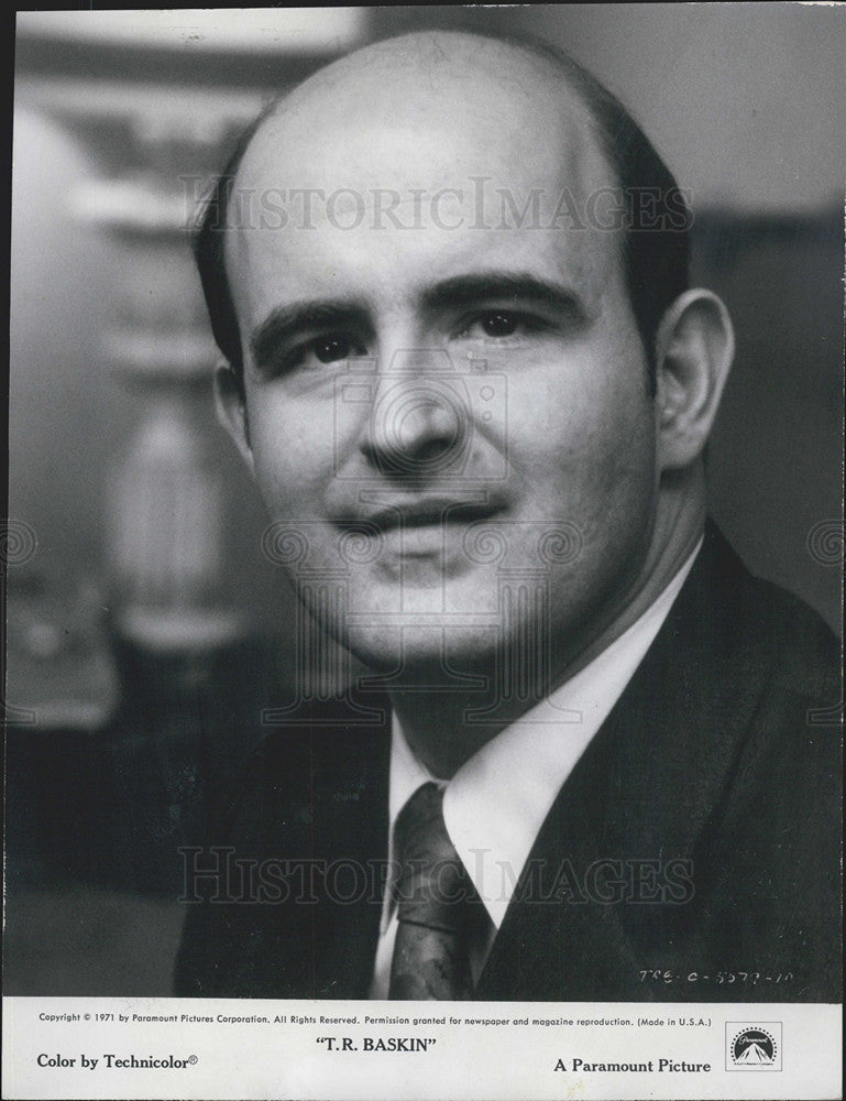 1971 Press Photo Actor T. R. Baskin - Historic Images