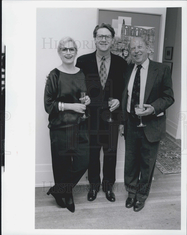 1993 Press Photo Actor Kenneth Branagh With Festival Founders Sahlins - Historic Images