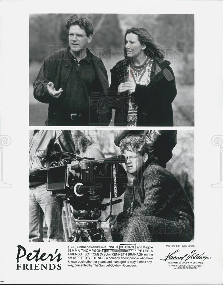 1993 Press Photo Peter&#39;s Friends Film Actors Kenneth Branagh Emma Thompson - Historic Images