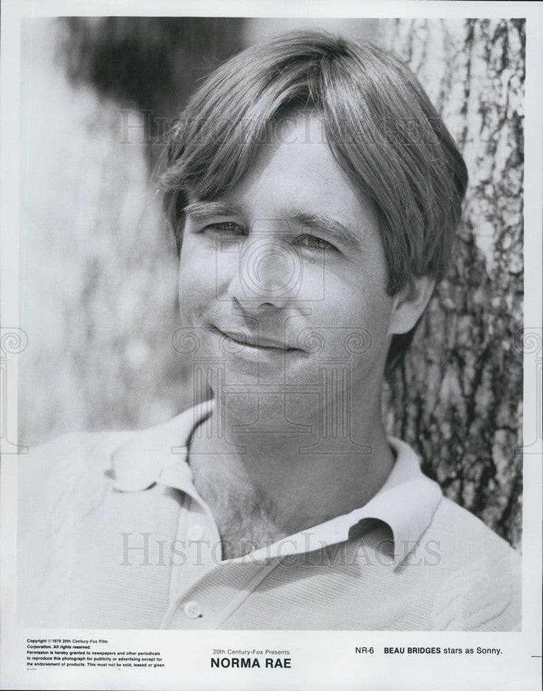 1980 Press Photo Norma Rae Film Actor Beau Bridges Character Portrait - Historic Images