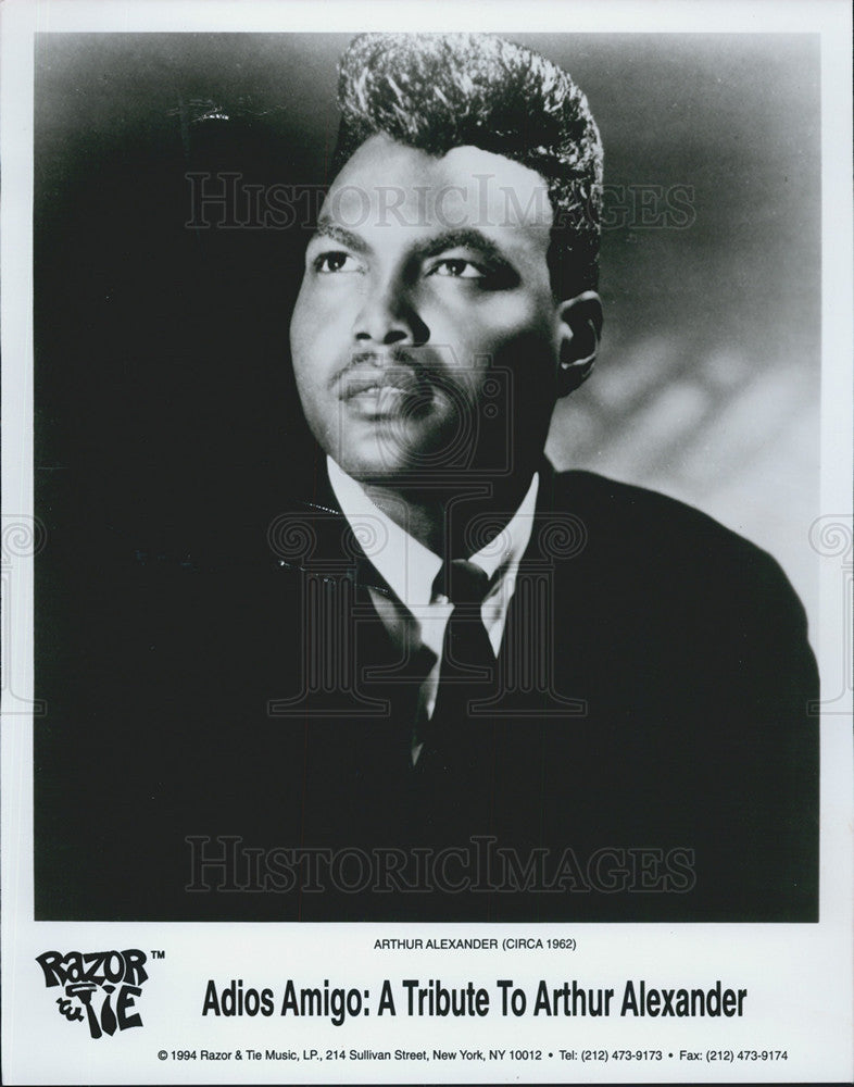 1994 Copy 1962 Photo Soul Singer Arthur Alexander - Historic Images