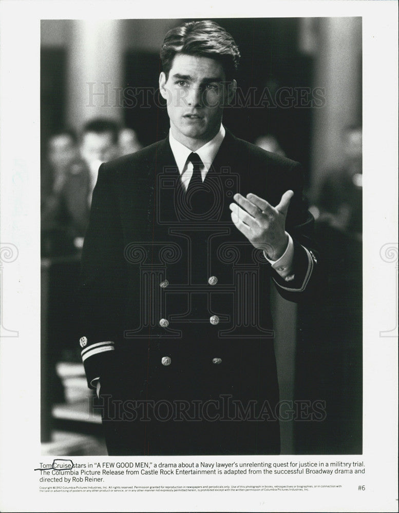 1992 Press Photo Tom Cruise stars in the movie &quot;A Few Good Men&quot; - Historic Images