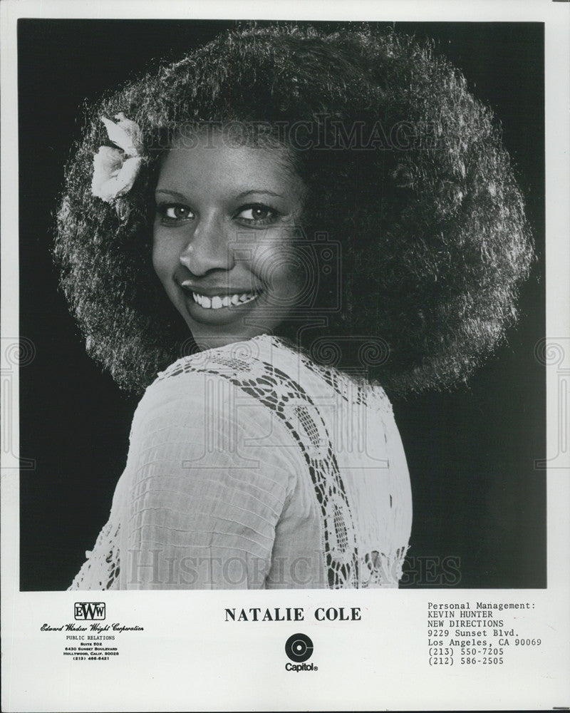 1976 Press Photo - Natalie Cole - Historic Images