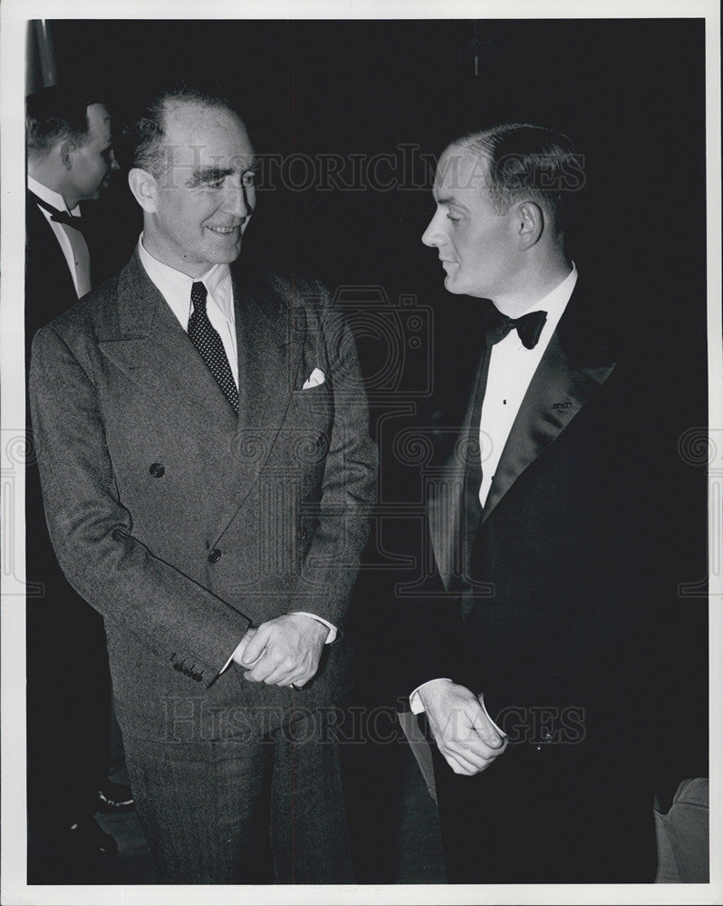 1938 Press Photo Governor Frank Murphy with William Scripps - Historic Images