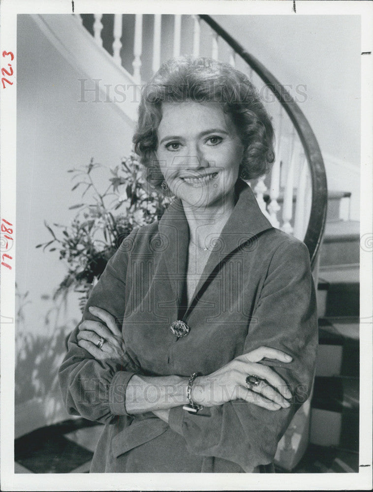 1981 Press Photo Agnes Nixon chronicles Manions Of America - Historic Images