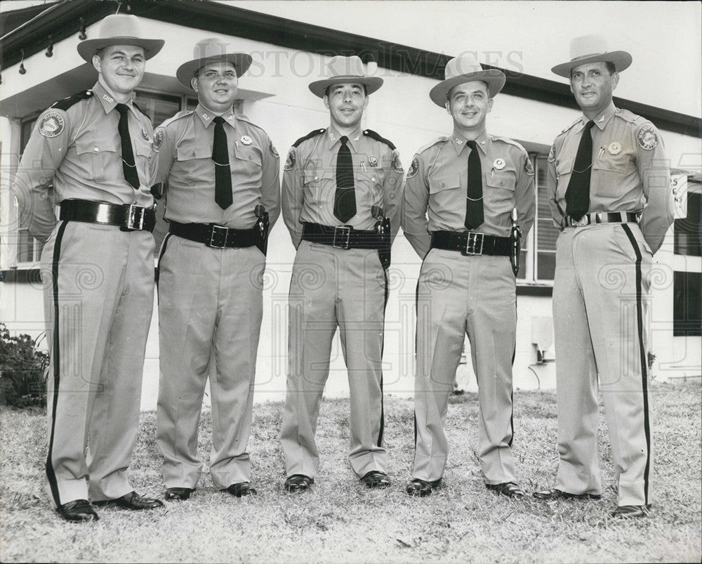 1956 Press Photo The Sheriffs for Lee, Collier and Charlotte counties in Florida - Historic Images