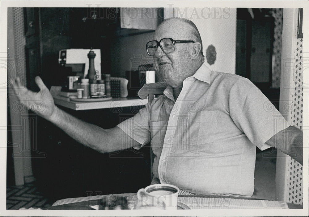 1981 Press Photo Jack Brickhouse sportscaster - Historic Images