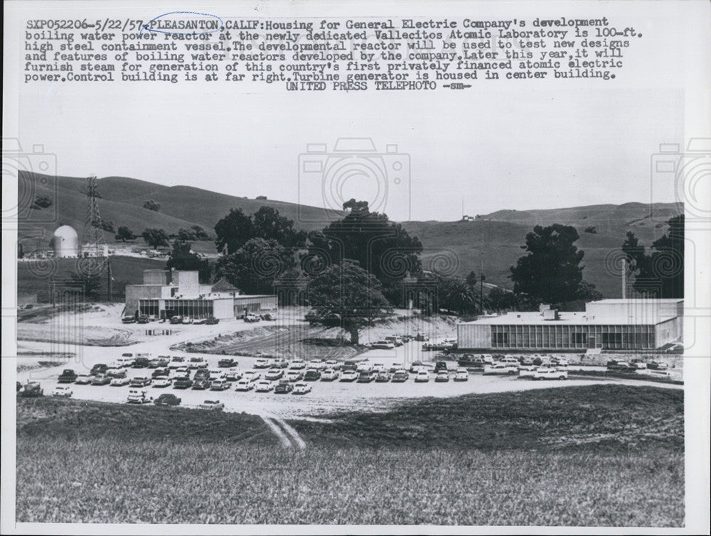 1957 Press Photo General Electric Company Vallecitos Atomic Laboratory atomic - Historic Images