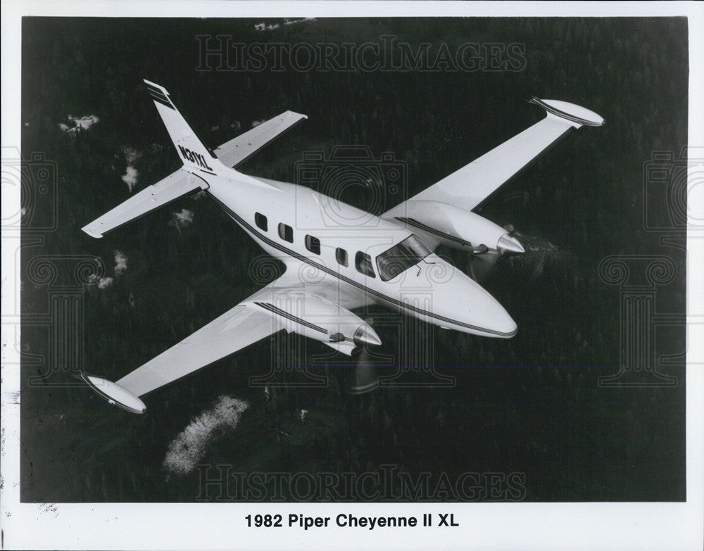 1982 Press Photo Piper Cheyenne II XL airplane - Historic Images