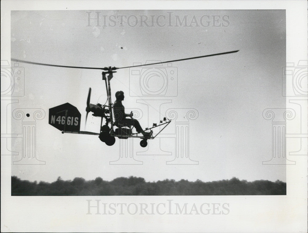 1975 Press Photo Testing the Gyrocopter - Historic Images