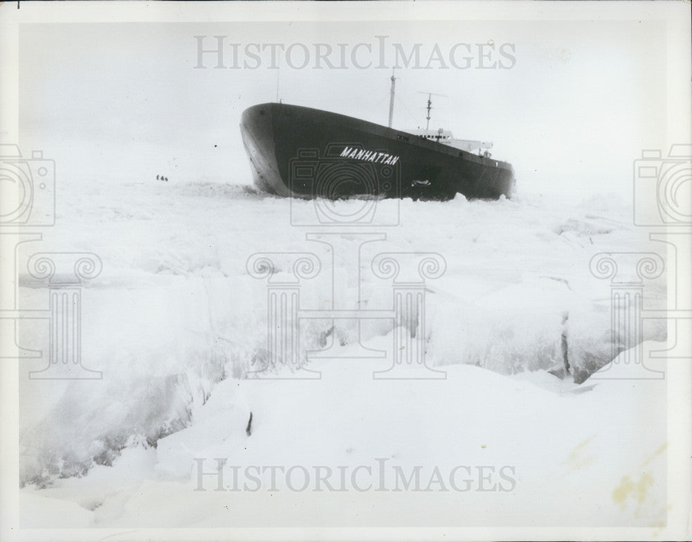 1970 Press Photo US Tanker Manhattan - Historic Images