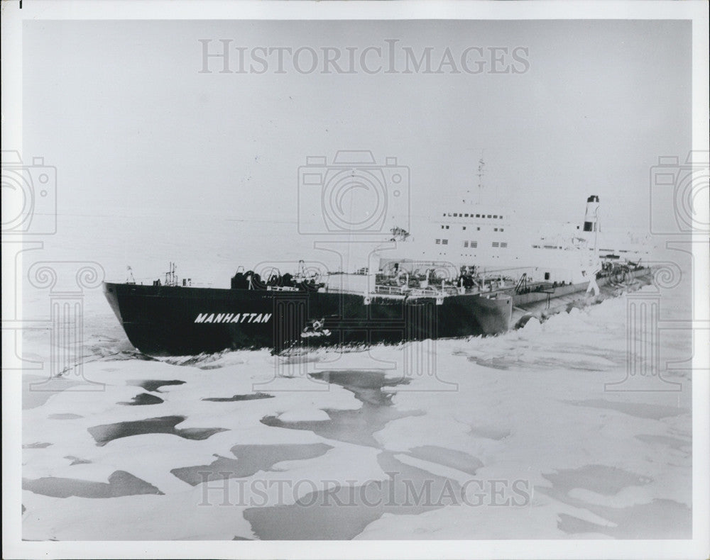 1970 Press Photo Ship Manhattan - Historic Images