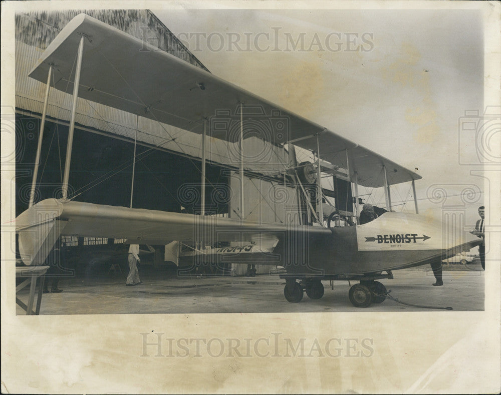 1964 Press Photo 1914 Benquist airboat in Tampa - Historic Images