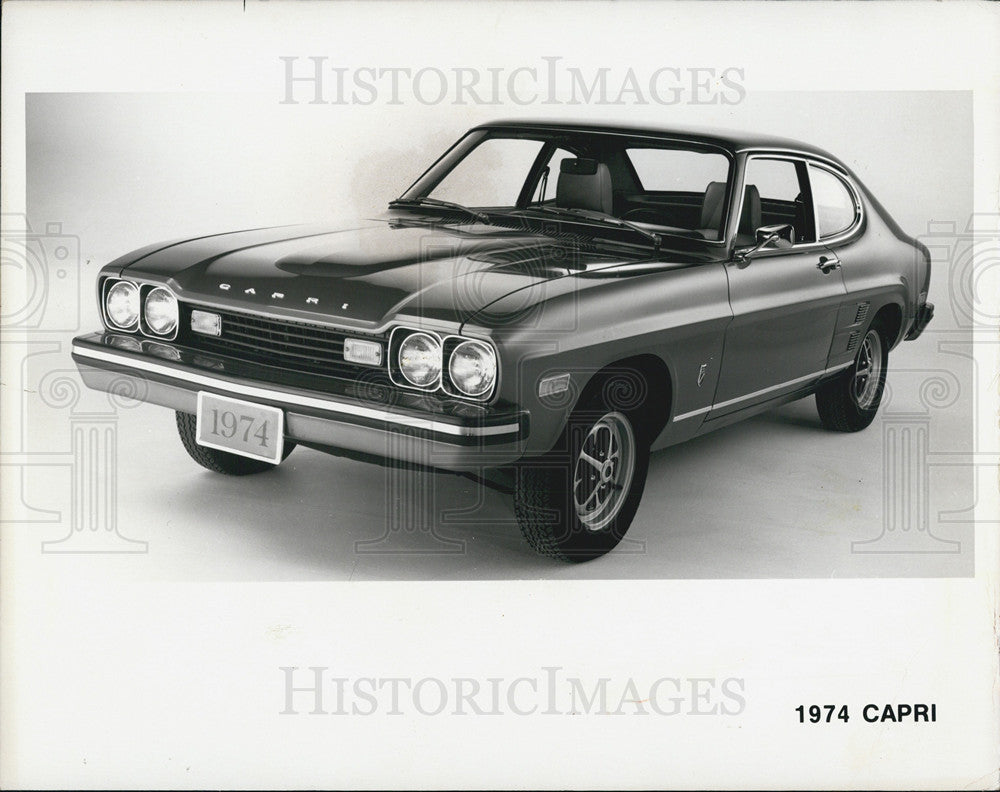 1974 Press Photo Capri Ford Captive Imports Made In Germany - Historic Images