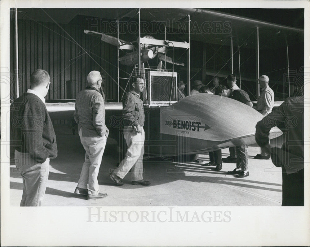 1963 Press Photo Benoist Plane, Whitted Hanger - Historic Images