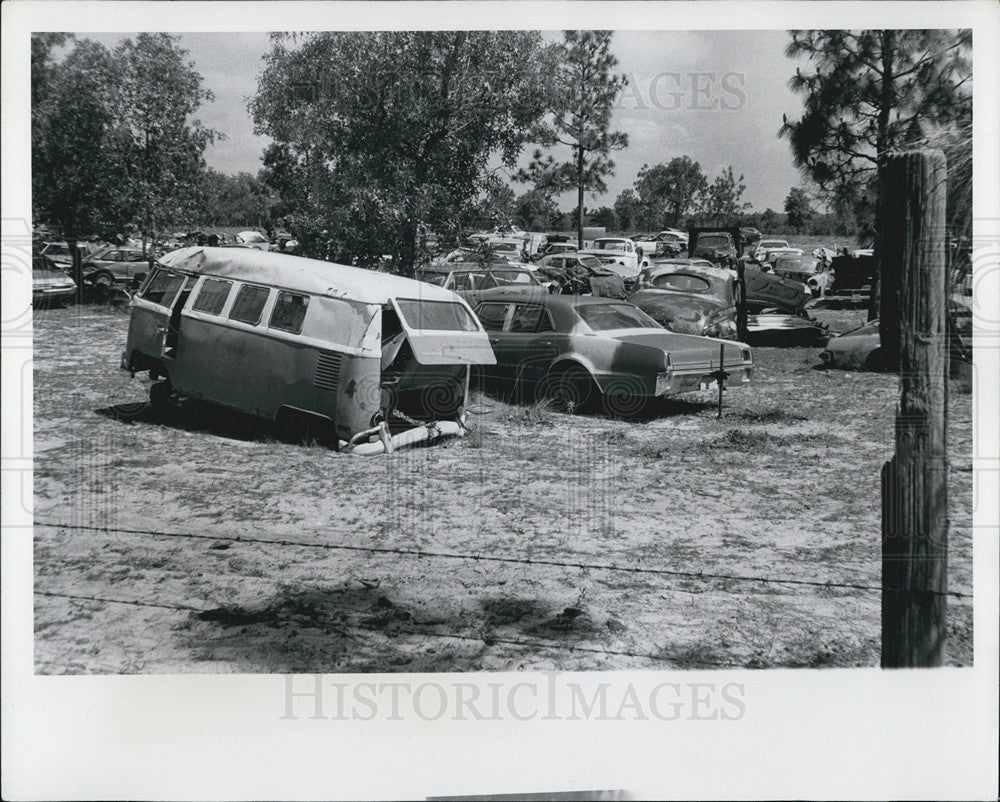 1977 Press Photo Citrus County Judge Leonard Damron Ranch - Historic Images