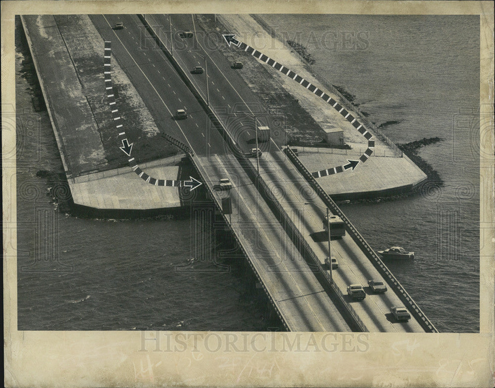 1978 Press Photo Howard Frannklan bridge - Historic Images