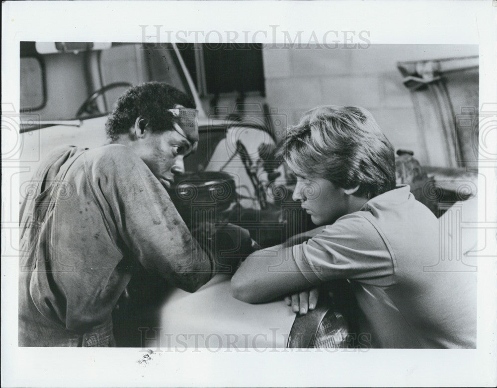 1982 Press Photo Brian Whitley, Emilio Estevez, To CFlimb a Mountain - Historic Images