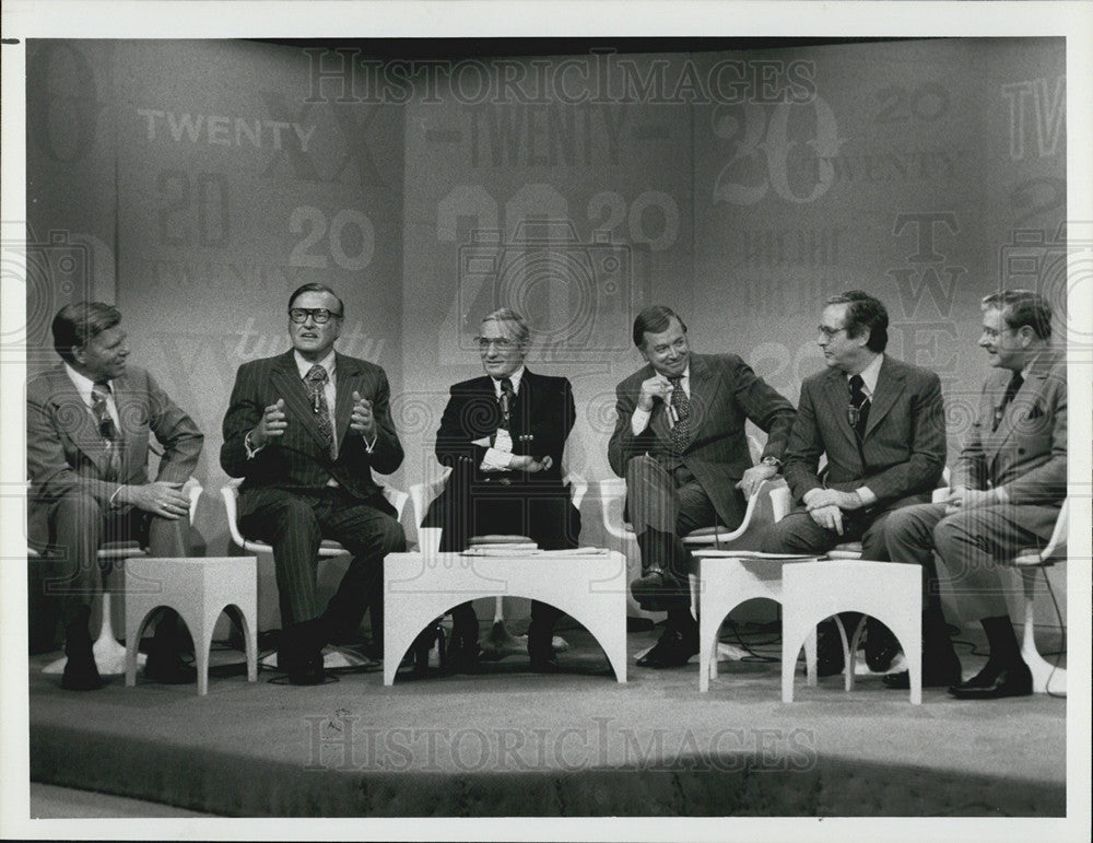 1982 Press Photo &quot;Today,J Lescoulie,D Garroway,F McGee,H Downs,J Channcellor, - Historic Images