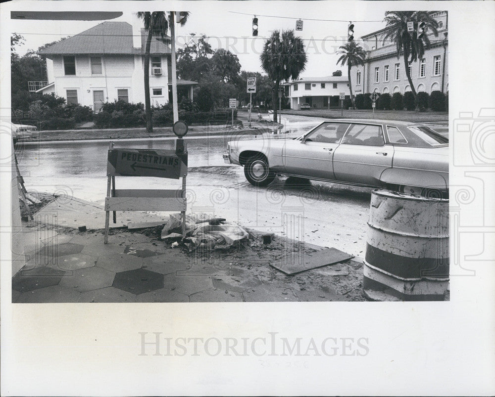 1979 Press Photo Construction at West 5th Avenue and 3rd - Historic Images