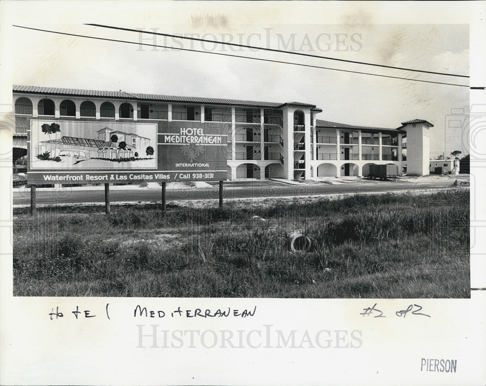 1985 Press Photo Hotel Mediterranean in Florida - Historic Images