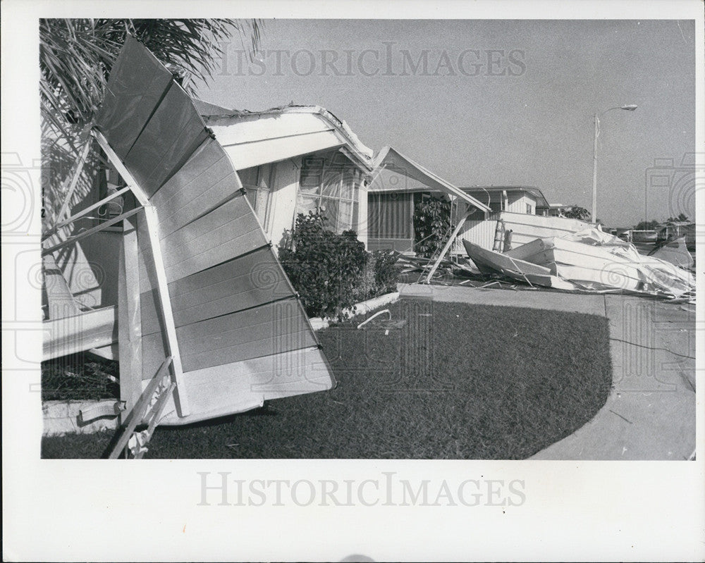 1973 Press Photo damage from hurricane in Florida - Historic Images