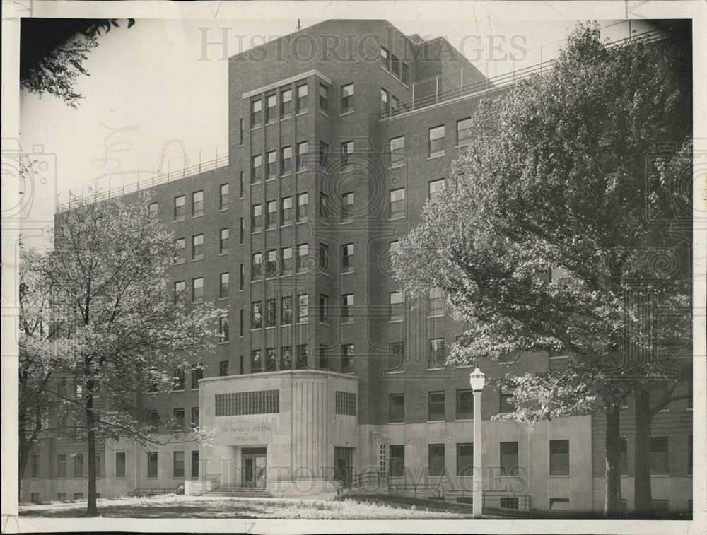 1943 Press Photo Memorial Hospital of Springfield - Historic Images