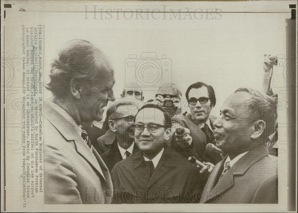 1973 Press Photo Mitchell Sharp, Canadian Minister of External Affairs - Historic Images