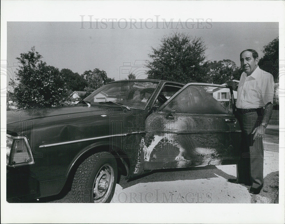 1988 Press Photo Tom Mariani Candidate For St Petersburg Mayor Victim Of Arson - Historic Images