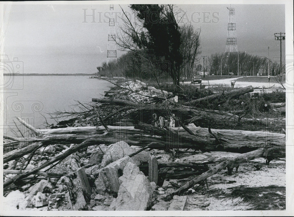 1964 Press Photo St Petersburgh,Fla beach area where bridge will be - Historic Images