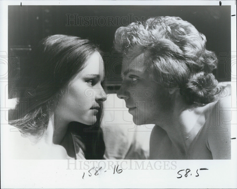 1979 Press Photo Rebecca Saire Patrick Ryecart Romeo and Juliet - Historic Images