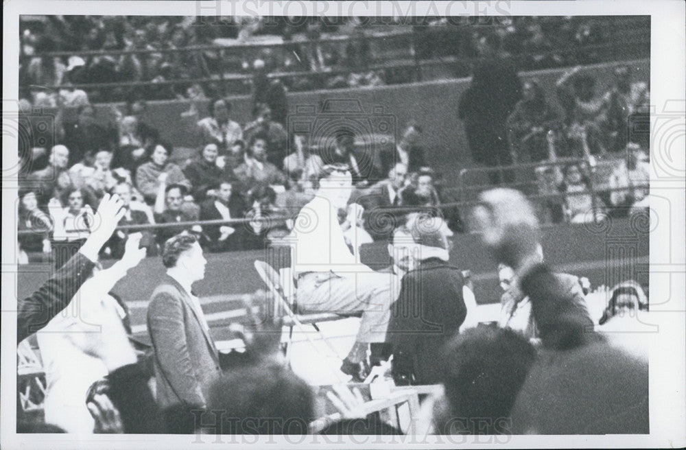 1955 Press Photo Oral Roberts gives a sermon - Historic Images