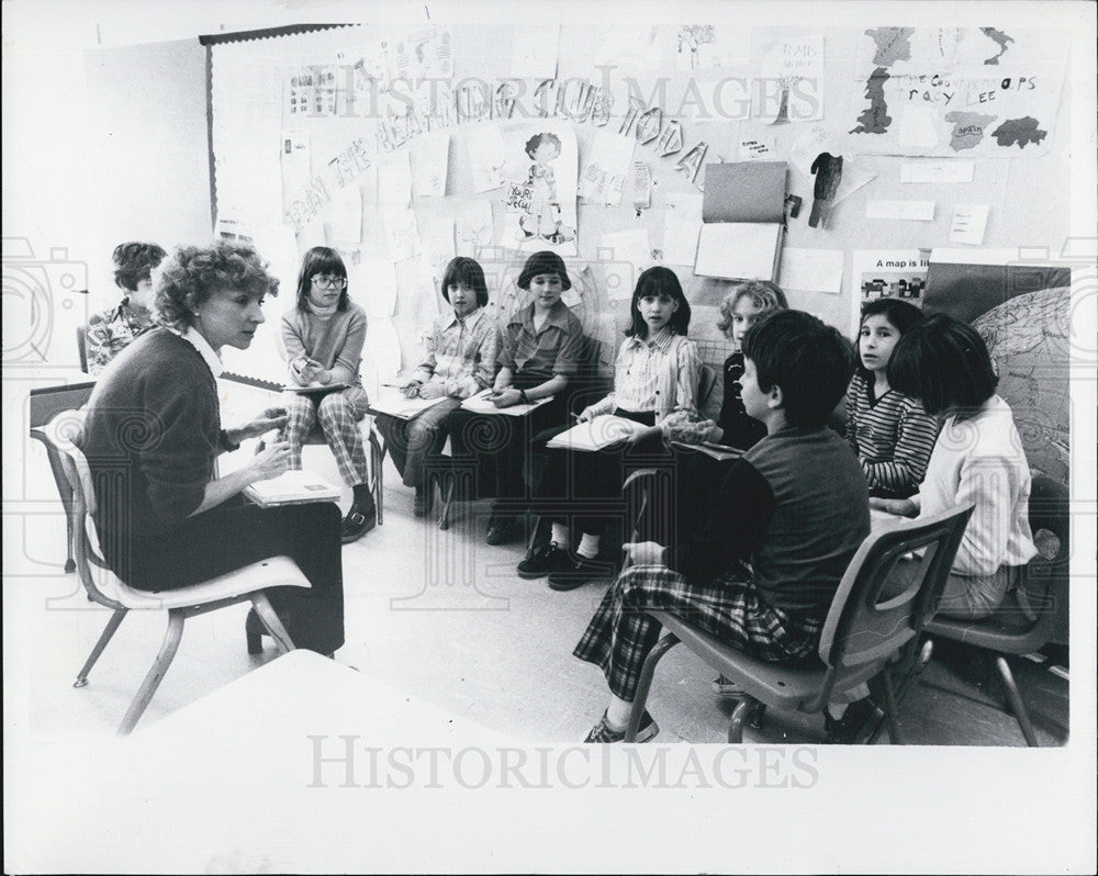 1979 Press Photo Inside JFK Elementary School - Historic Images