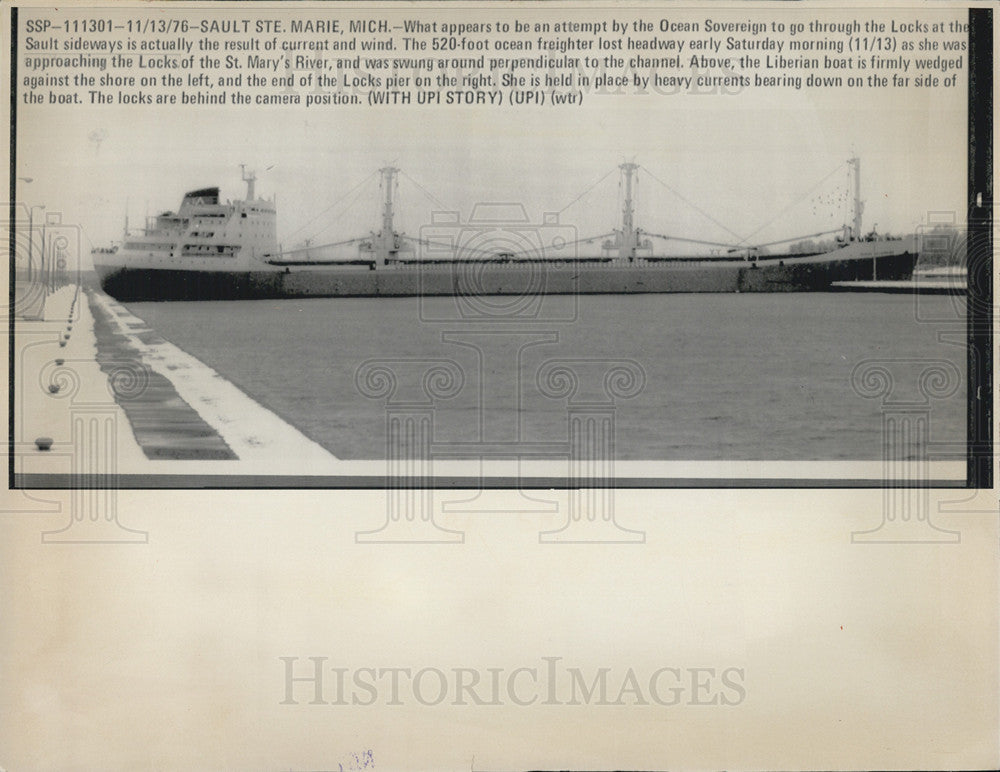 1976 Press Photo SS Ocean Soverign - Historic Images