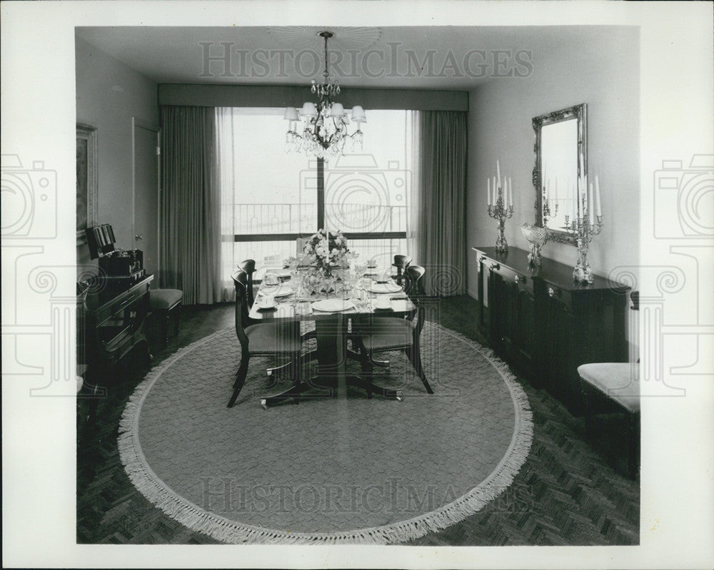 Press Photo &quot;The Carlyle-Dining Room&quot; - Historic Images