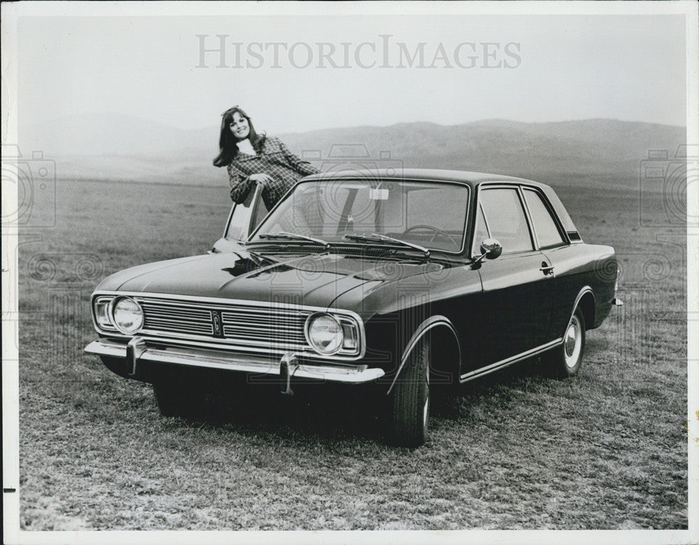 1968 Press Photo Ford&#39;s Model C Compact 2 Door 71 HP Made In England 4 Speed - Historic Images