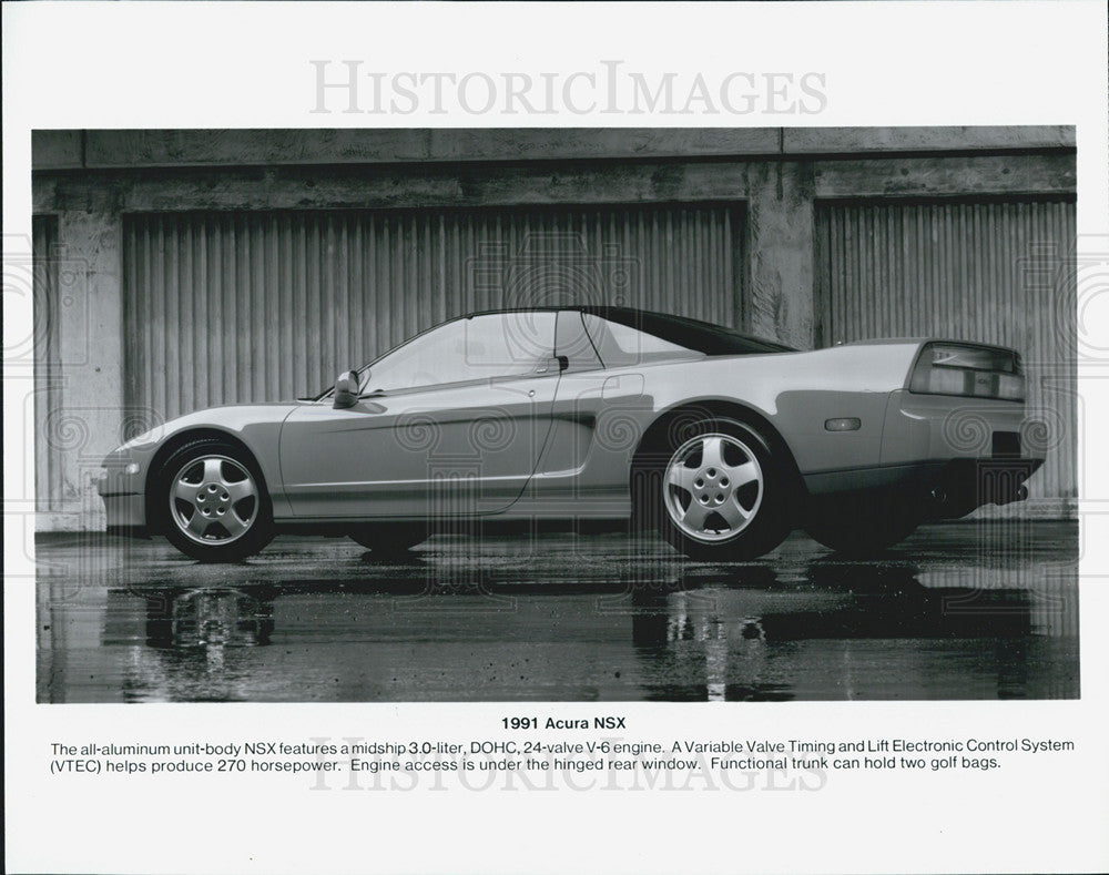 1991 Press Photo Acura NSX Automobile Car Vehicle - Historic Images