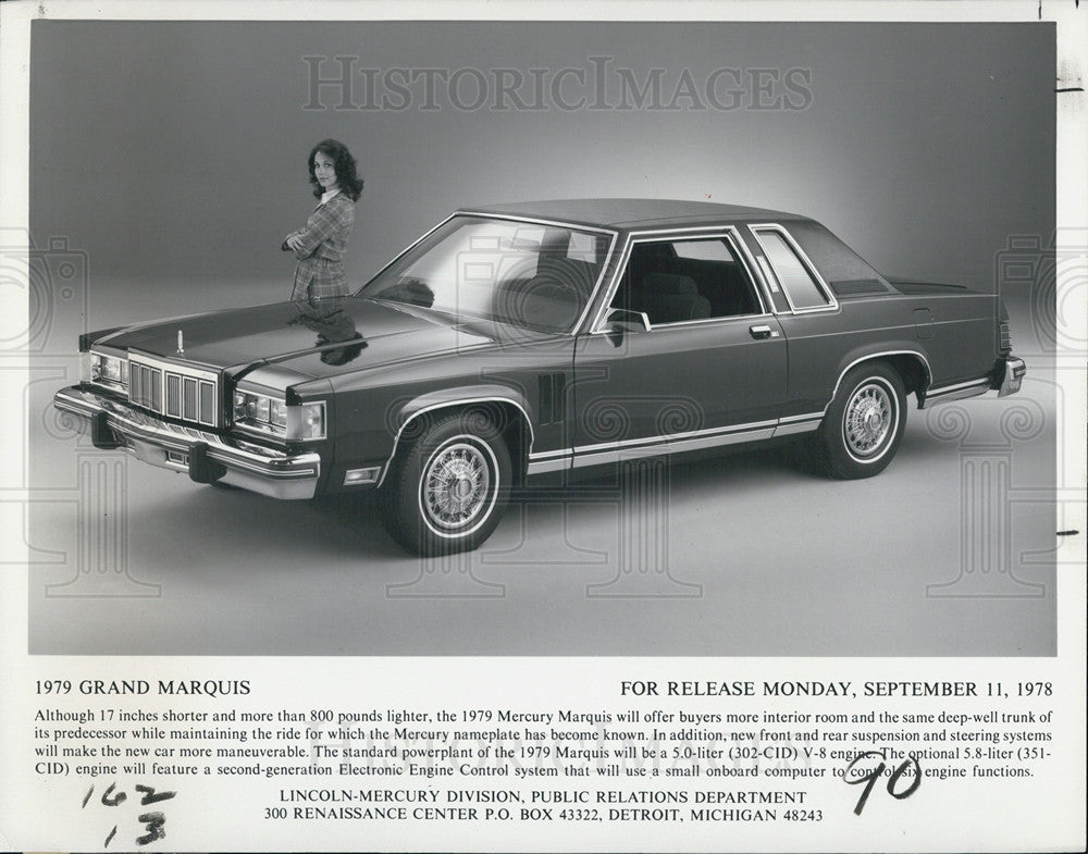 1978 Press Photo Grand Marquis Vehicle Automotive Car - Historic Images