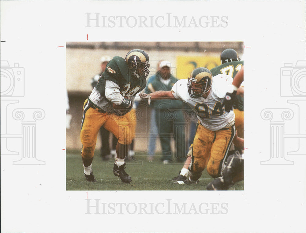 1995 Press Photo Colorado State University Annual Spring Football Game Rams - Historic Images